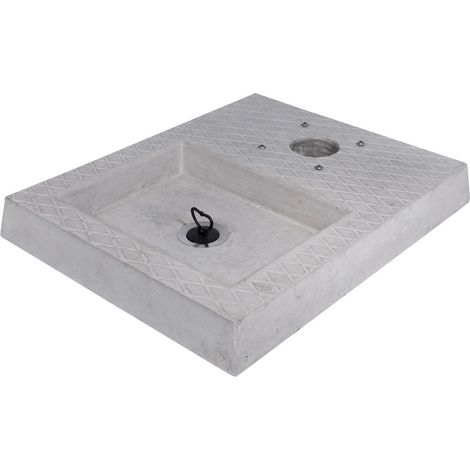 Base per Fontane 49x39x6 cm in Cemento Belfer 42/BSC/4 (1/3)
