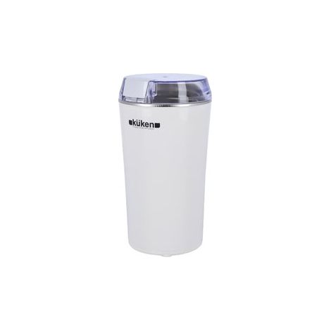 Moulin à café (250W, réservoir 70g) en acier inoxydable et plastique avec base antidérapante (1/4)