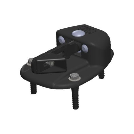 Monin – Bloc portail à visser – Accessoire pour portail en bois – Vissage rapide en série – Pour béton armé et terrains accidentés