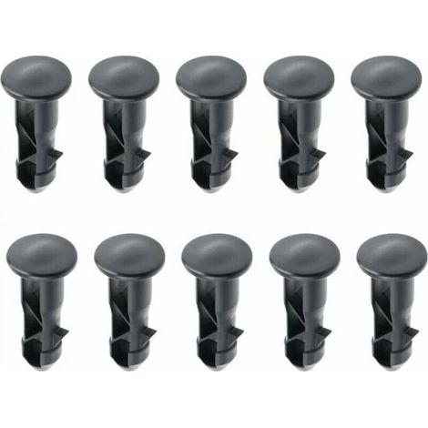 65 x18mm Lot de 10 Goupilles de Charnière Pour Couvercle de Poubelles à Roulettes En Plastique Noir Pour Poubelles Domestiques de 240 L et Commerciales