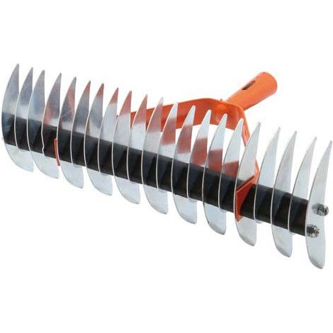 Rastrillo Aireador Doble en Acero Galvanizado Brixo 21 Dientes
