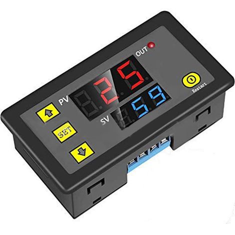 Module de temporisation numérique 110-220 V avec voltmètre et relais temporisé (1/5)