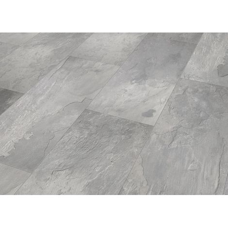 Classen Visiogrande Laminat Fliese Megaloc Aquaprotect 60,4 x 28 cm Tonschiefer grau Laminat (1/3)