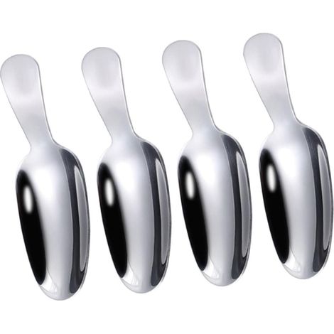 4 Pièces Cuillère à Thé Inoxydable Petite Courte Multifonction pour (1/5)
