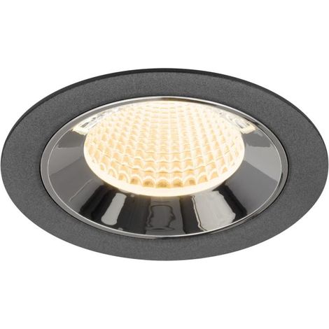 Spot encastré Numinos M noir/chrome 2700K - 40 deg - 1009600