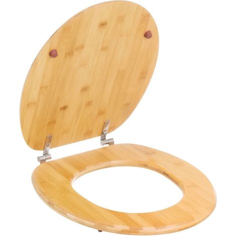 Abattant WC bambou 37x44x5cm (1/5)