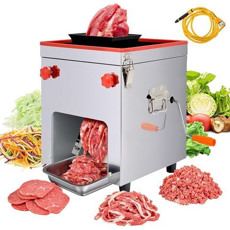 Electric Slicer, 850 W 220 V Commercial Meat Slicer, 150 kg/h 3 in 1 Multi-Function Slicer, Ideal for Home, Restaurants and Supermarkets (1/5)