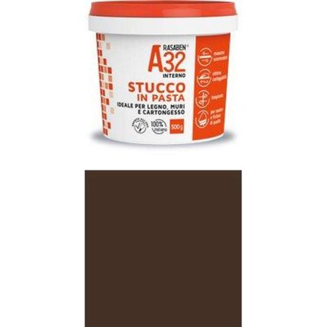 STUCCO PASTA LEGNO A32 K2 RASABEN - WENGE' KG 0,5 - 6 pezzi