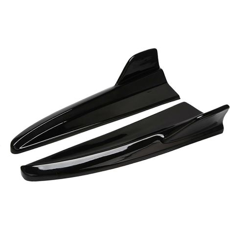 Auto-Heckstoßstangen-Lippendiffusor-Splitter-Spoiler für C- W205 C180 C200 C300 C63 2015–2021, Schwarz (1/5)