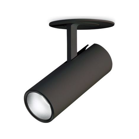 Downlight encastré réglable noir, 3000K, 7W (1/2)