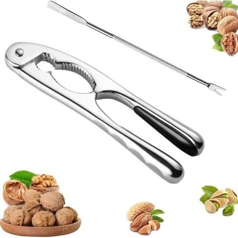 Nutcracker, Nutcracker, Nutcracker, Metal Nutcracker, Stainless Steel Nutcracker, Nutcracker for Dry Shelled Nuts (1/4)