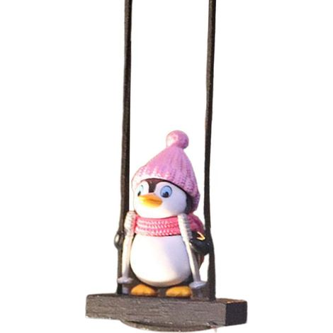 Swinging Duck Car Ornament, Cute Penguin Car Pendant Decoration  Swinging Penguin Car Hanging Ornament, Rearview Mirror Hanging Accessories (1/3)