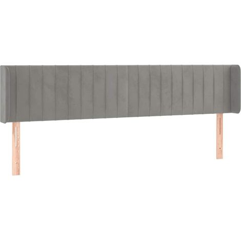 Maison Exclusive - Kopfteil mit Ohren Hellgrau 163x16x78/88 cm Sa (1/5)