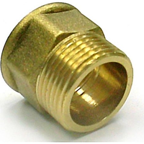 JR alargadera laton ex. 1/2x10 pu , Racor Marsella M-H 3100608 Tamaño: 1/2 pulgada x 10 mm.
