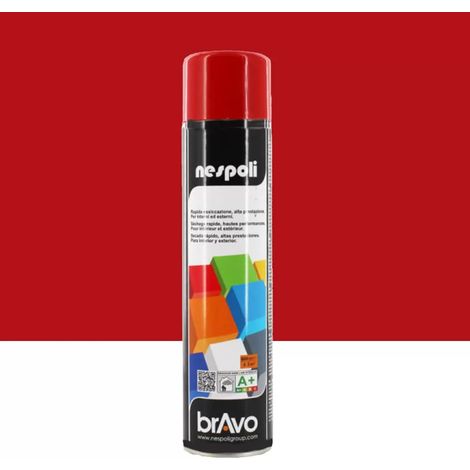 Peinture Aérosol BRAVO NESPOLI - Rouge Feu (600ml) 0,6 L (1/2)