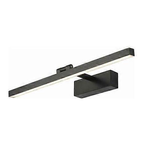 Applique murale moderne Ralbay 40 pouces à DEL noire, 36 W, en aluminium dépoli, pour salle de bain, blanc froid 6000 K, économie d'énergie (1/5)