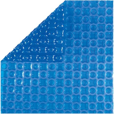 Bâche à bulles pour piscine 3x3 m – OXO Dark Blue 500 microns – Non bordée – Fabrication France – Kit œillets et bâchette de protection (1/5)