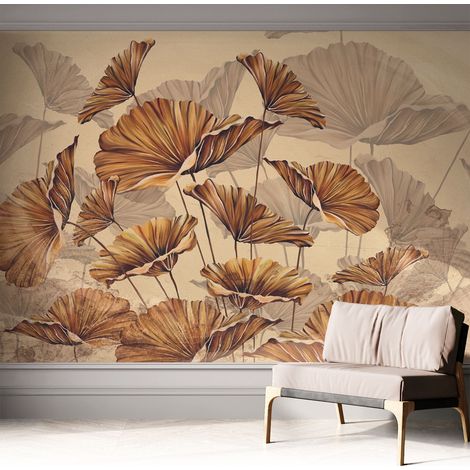 Tapetet Klebetapete für Wohnzimmer Schlafzimmer Küche - Wanddekoration Herbstliche Eleganz 312x219 cm (1/5)