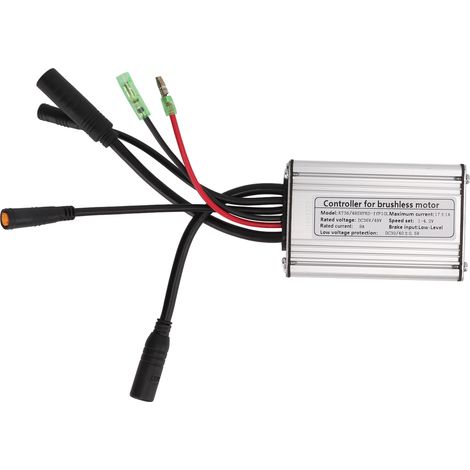 Contrôleur à onde sinusoïdale 36V/48V 17A pour vélo électrique, avec ligne lumineuse, pour moteur 250W, durée de vie de 6 mois. (1/5)
