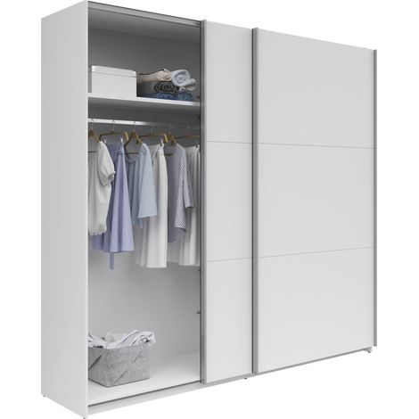 Mömax Schwebetürenschrank Saturn in Weiß ca. 218x210x59cm (1/4)