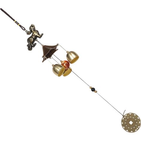 Carillon Feng Shui en Alliage Effet Cuivre Antique Style Rustique (1/5)