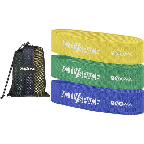 Set mit 3 Mini-Fitnessbändern
