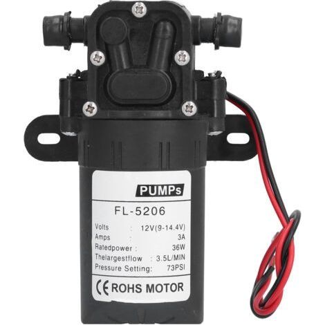 Pompe à diaphragme à Tube droit DC12V 36W 73PSI pulvérisateur électrique agricole accessoire de pompe à eau DC (1/4)