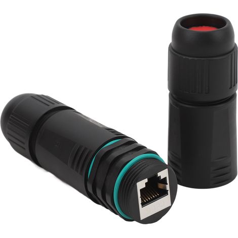 Connecteur Ethernet Femelle RJ45 vers IP68 - Adaptateur d'Extension Étanche pour Câble LAN Cat6 (Starlink)