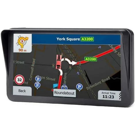 Système de navigation GPS pour camion avec pare-soleil, écran haute visibilité, cartes Europe, mise à jour gratuite, boîtier robuste, kit complet, idéal pour poids lourds et utilitaires. (1/5)