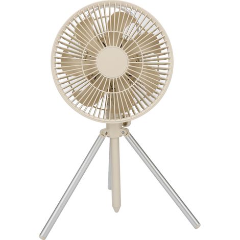 USB-Stativ-Campingventilator mit 10000-mAh-Akku und Nachtlicht, Beige (1/5)