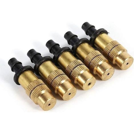 5Pcs Brass Adjustable Spray Nozzle - Sprayers for Garden Watering Irrigation