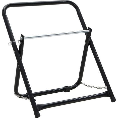 Schlauchwagen 48 cm 45 kg Schwarz Pulverbeschichteter Stahl
