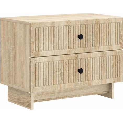 Nachttisch Sonoma-Eiche 62 x 34,5 x 47,5 cm Holzwerkstoff vidaXL