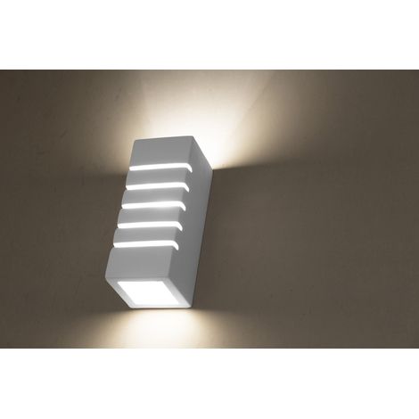 Up Down Wandleuchte Modern Weiß Gipslampe Flur Schlafzimmer