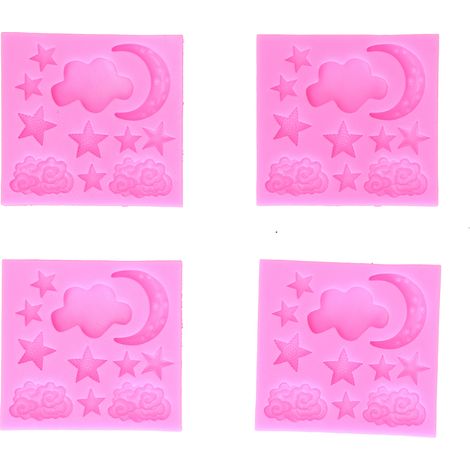 Tragbare Fondantformen aus antihaftbeschichtetem Silikon, hitzebeständig (1/5)