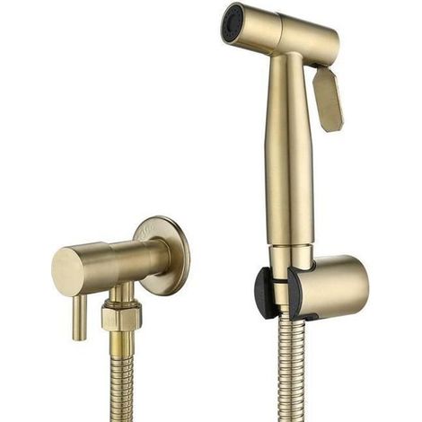 Bidet-Sprühkopf für Toilette – Edelstahl 304 – Keramikventil – Wandeinbau – Für Toiletten und Badezimmer – 1 Stück (1/5)