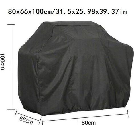 Gartenmöbel-Abdeckung 80 x 66 x 100 cm, schwarz, Grillabdeckung, Grillabdeckung für den Außenbereich, wasserdichte Grillplane, Grillabdeckungen – (1/4)
