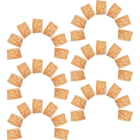Lot de 100 bouchons liège, 3x25x15 cm, naturels, coniques (1/5)