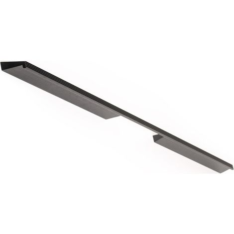 Tirador Rail 0511 - Negro cepillado / asa / 576-600 mm