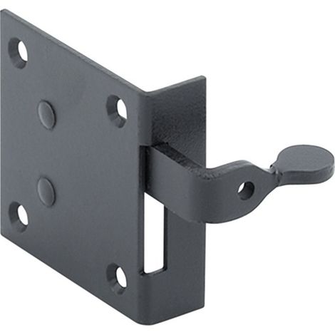 Loqueteau de volet intérieur 176mm droite – Acier noir pour volets en bois – Mécanisme fiable – 176D – Couillet