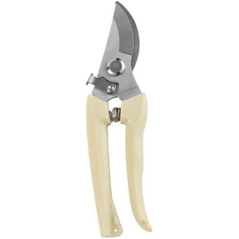 Garden pruning shears - non-slip scissors with lockable handle, for pruning gardens, shrubs, fences 20×5.5 cm (1/3)