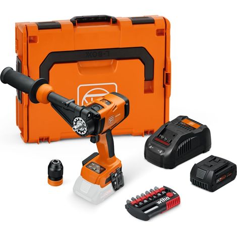 Perceuse-Visseuse sans fil ASCM 18-4 QM AS Universal-lean-top Set, avec un jeu d'embouts 8 pièces, une batterie (GBA 18 V 5.0 Ah AS) et un Chargeur rapide (GAL 1880 CV AS). (1/5)