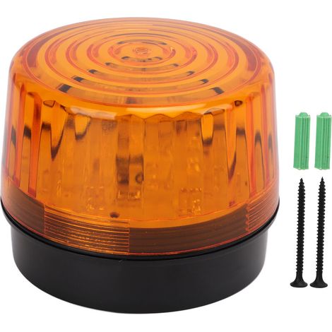05E LED avertissement Flash balise s'allume jaune stroboscopique sécurité clignotant lampe d'avertissement pour la sécurité garde bote Tunnel Industrial12V (1/5)