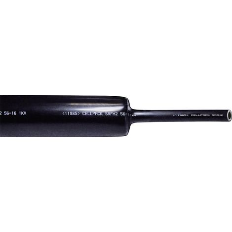 CellPack 144498 Schrumpfschlauch mit Kleber Schwarz 21 mm 7 mm Schrumpfrate:3:1 1 St.