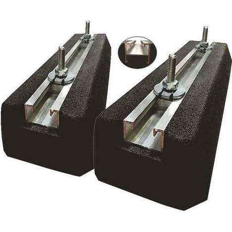 Lot de 2 supports de sol rubber 800 kgs