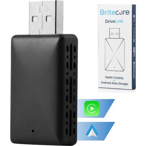 Adaptateur CarPlay sans fil 2-en-1 - Pour Apple CarPlay et Android Auto - USB-A et USB-C - Dongle voiture (1/5)