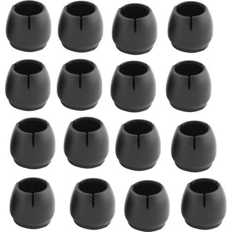 16 Pcs Silicone Chair Leg Covers, Round Floor Protectors, Square Furniture Leg Covers (1/5)