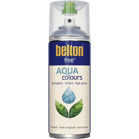 belton free Lackspray AQUAcolours 400 ml Klarlack hochglanz Sprühlacke