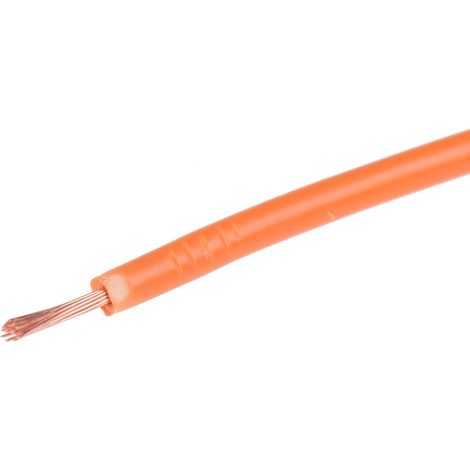 Câble triple homologation RS PRO, Orange, Section 0,5 mm² 1 kV c.c., 600 V c.a., , Triple homologation ( Prix pour Bobine de 100 Mètres )