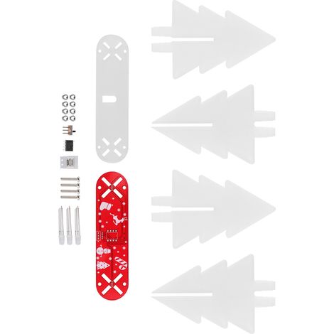 DIY-3D-Weihnachtsbaum-Elektronik-LED-Schaltungsset für die Heimdekoration (1/5)